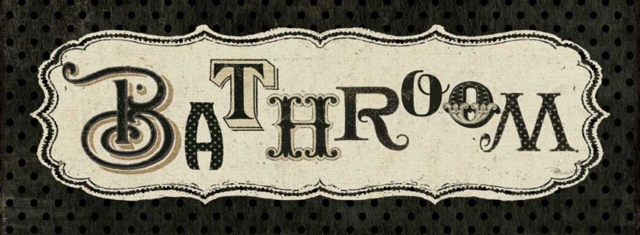 Room Signs II - Bathroom Poster Print by Pela Studio - Item # VARPDX10243